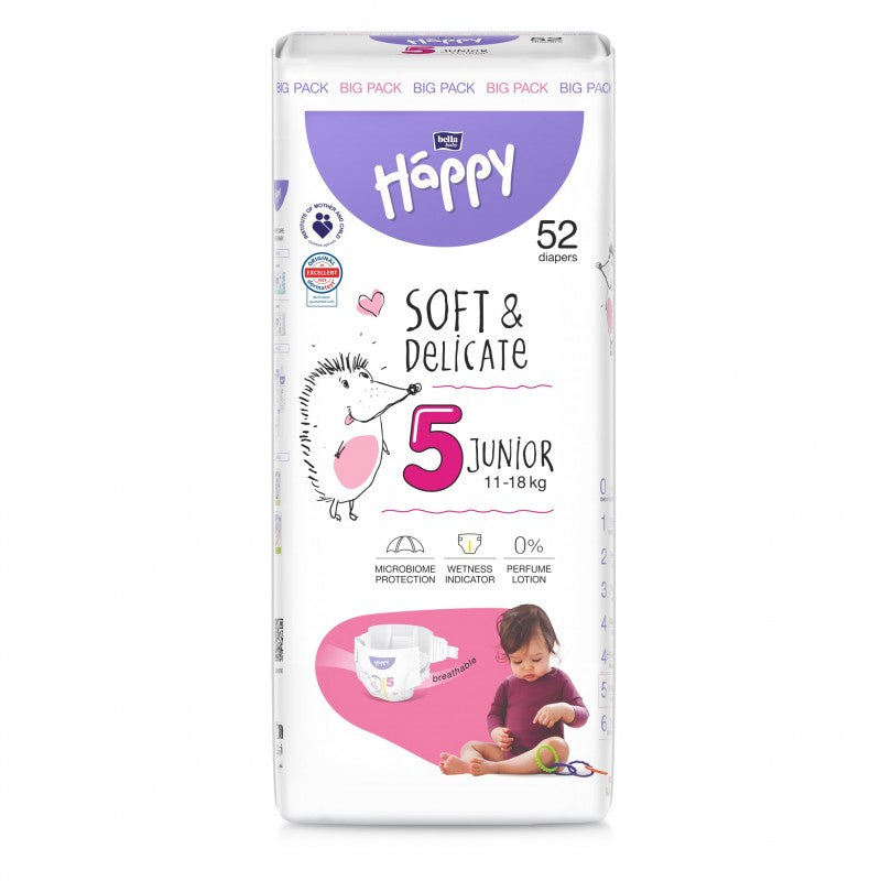 Pieluszki Bella Happy 5 Junior 11-18 kg
