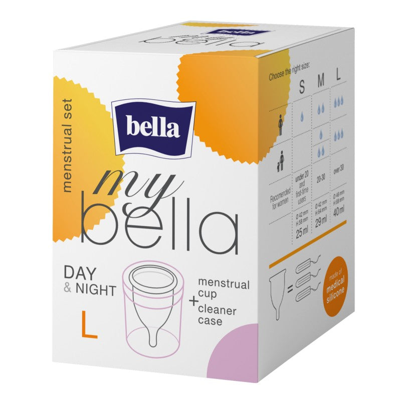 Kubeczek menstruacyjny z pojemnikiem my bella