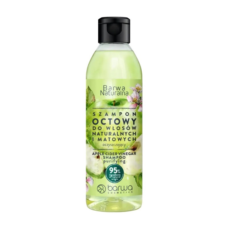 Szampon octowy Barwa Naturalna do włosów naturalnych i matowych 300 ml