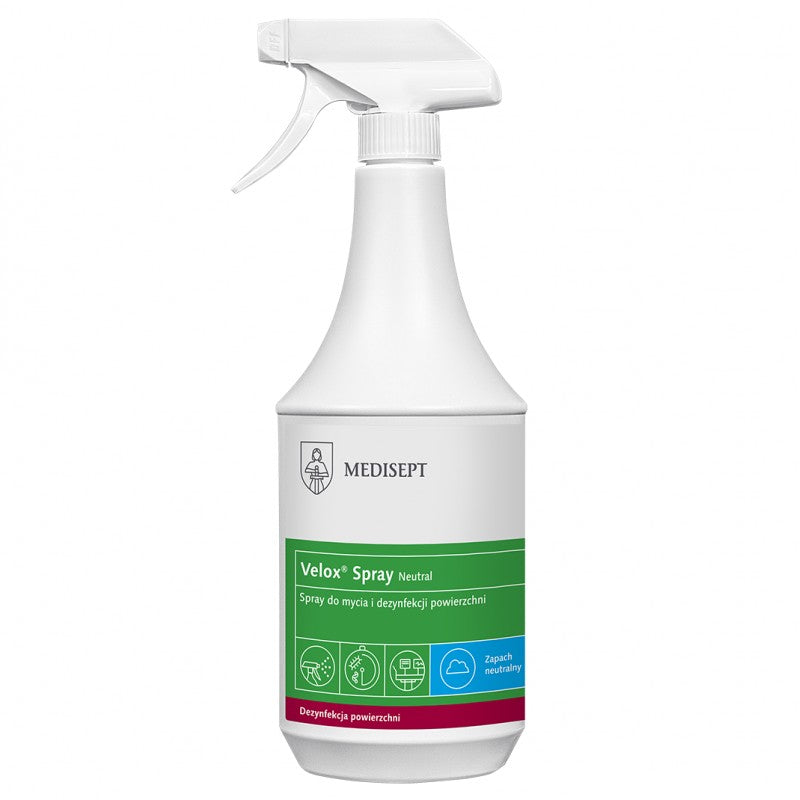 Płyn do mycia i dezynfekcji powierzchni Velox Spray Neutral Medisept