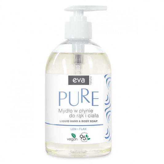 Mydło w płynie do rąk PURE Len Eva Natura 500 ml
