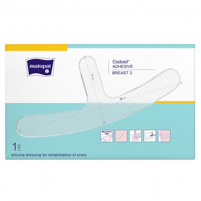 Opatrunek silikonowy na blizny na biuście Codosil Adhesive Breast