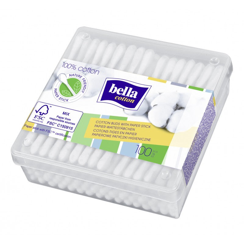 Papierowe patyczki higieniczne Bella Cotton