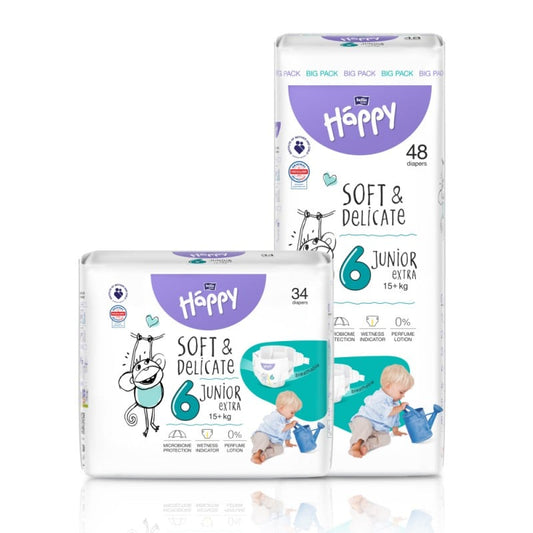 Pieluszki Bella Happy 6 Junior Extra 15+kg Economy Pack