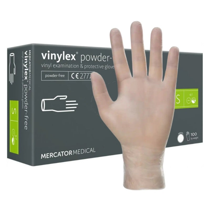Rękawiczki winylowe Mercator Vinylex PF niepudrowane 100 szt.