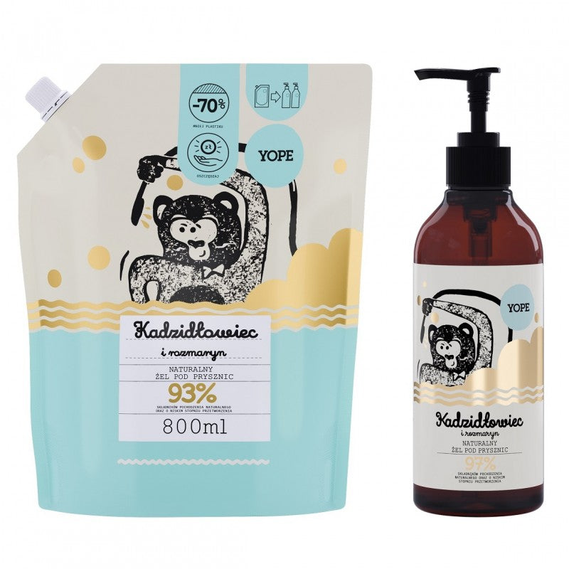 Żel pod prysznic YOPE Kadzidłowiec i rozmaryn