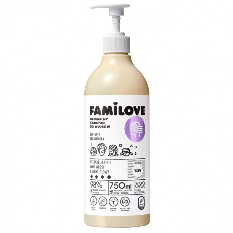 Szampon do wszystkich rodzajów włosów YOPE Familove 750 ml