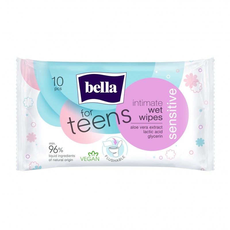 Chusteczki do higieny intymnej Bella For Teens Sensitive 10 szt.