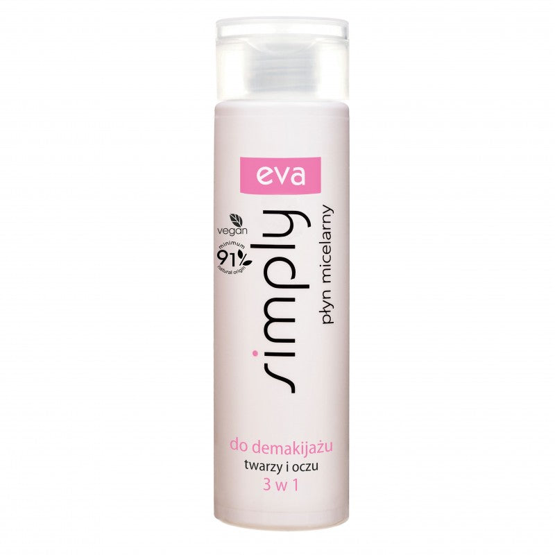 Płyn micelarny do demakijażu twarzy i oczu Eva Simply 200 ml