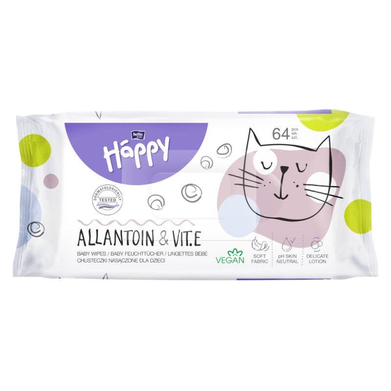 Chusteczki nawilżane Bella Baby Happy, wit. E i alantoina