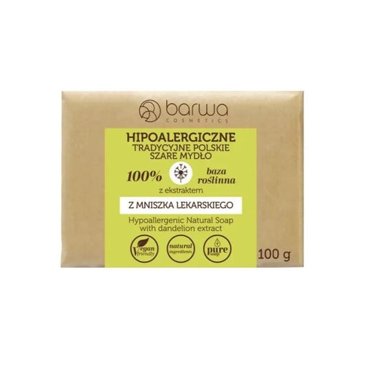 Szare mydło w kostce Barwa z ekstraktem z mniszka lekarskiego 100 g