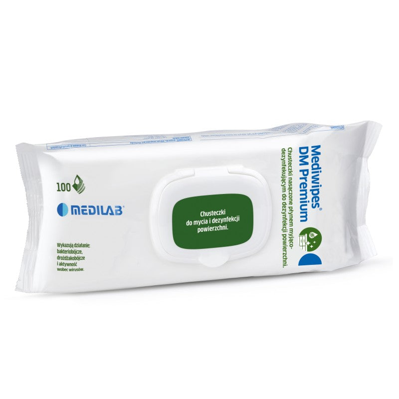 Chusteczki do dezynfekcji powierzchni Mediwipes DM Premium Medilab