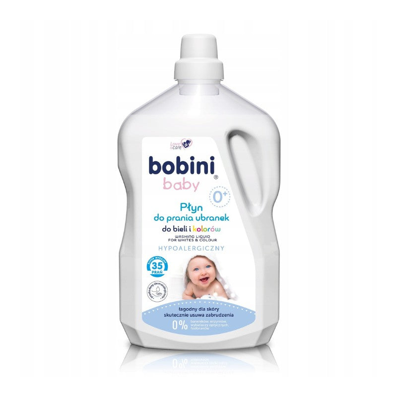 Płyn do prania ubranek niemowlęcych i dziecięcych Bobini Baby