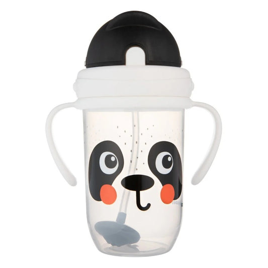 Kubek niekapek z rurką i odważnikiem Canpol Babies BabiesBoo panda 270 ml