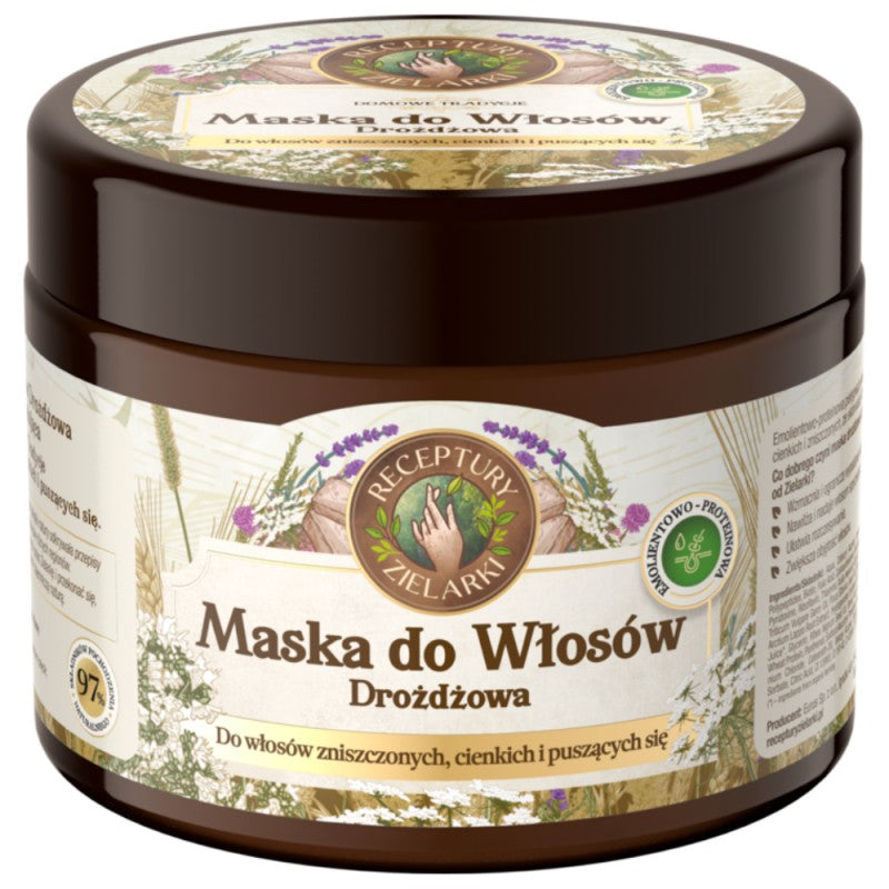 Drożdżowa maska do włosów Receptury Zielarki 300 ml