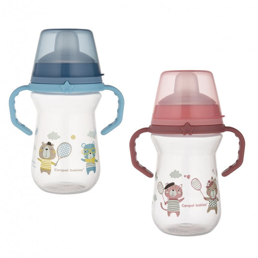Kubek niekapek z ustnikiem Canpol Babies FirstCup BONJOUR PARIS 250 ml