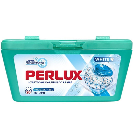 Kapsułki do prania białego PERLUX White PLUS 20 szt.