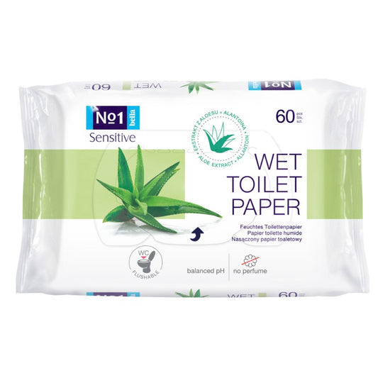 Nawilżany papier toaletowy Bella No1 Sensitive