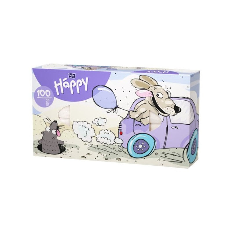 Chusteczki higieniczne w pudełku 2-warstwowe Bella Baby Happy