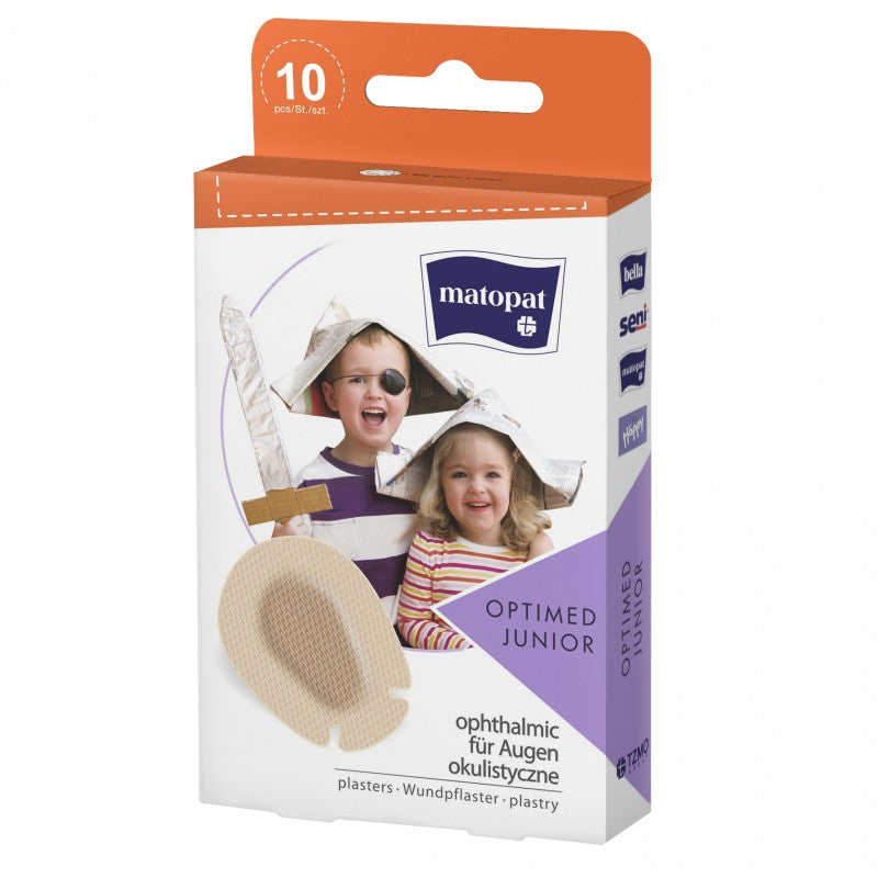 Plastry korygujące do terapii wzroku dla dzieci Optimed Junior Matopat 10 szt.