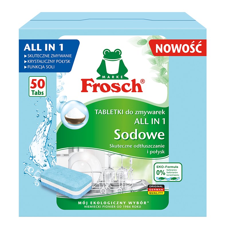 Sodowe tabletki do zmywarki Frosch All In 1 30 szt.