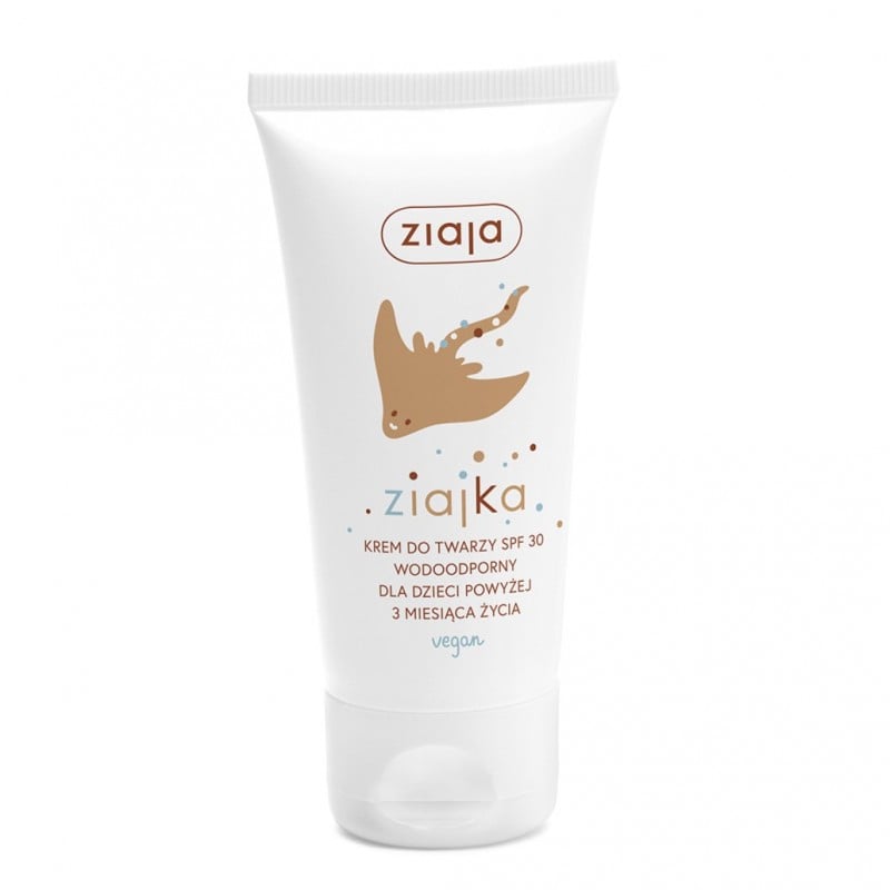 Wodoodporny krem do twarzy dla dzieci Ziajka SPF 30
