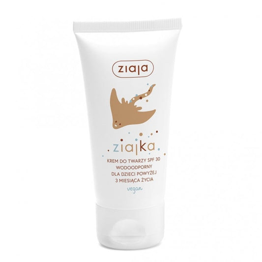 Wodoodporny krem do twarzy dla dzieci Ziajka SPF 30