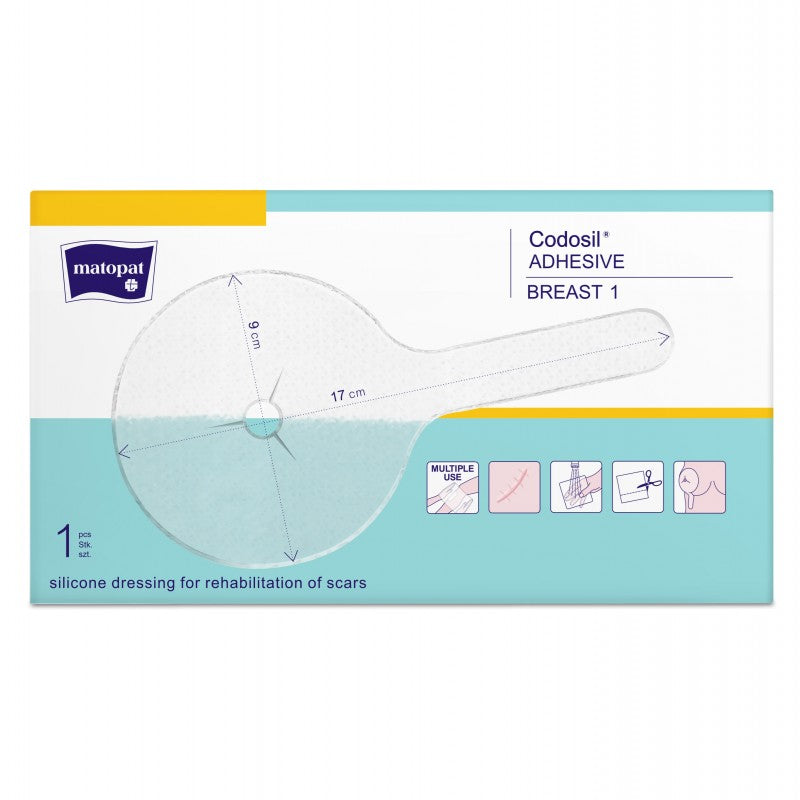 Opatrunek silikonowy na blizny na biuście Codosil Adhesive Breast