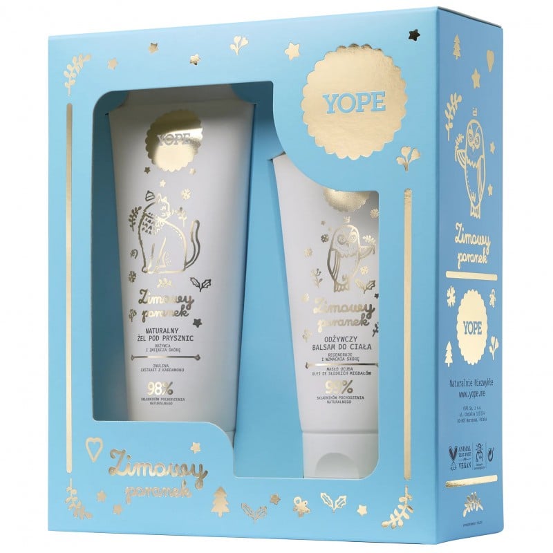 Zestaw YOPE Zimowy poranek Balsam do ciała + żel pod prysznic