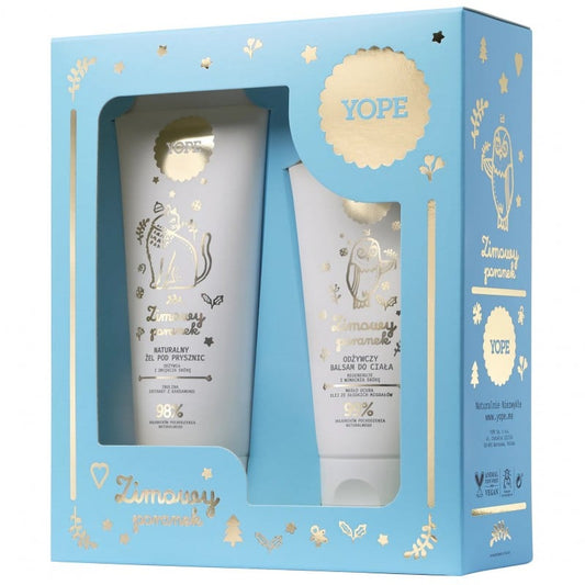 Zestaw YOPE Zimowy poranek Balsam do ciała + żel pod prysznic