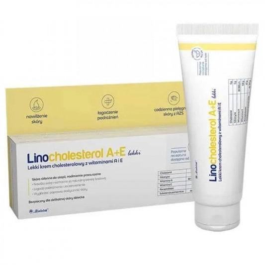 Lekki krem cholesterolowy Ziołolek Linocholesterol A+E 80 g
