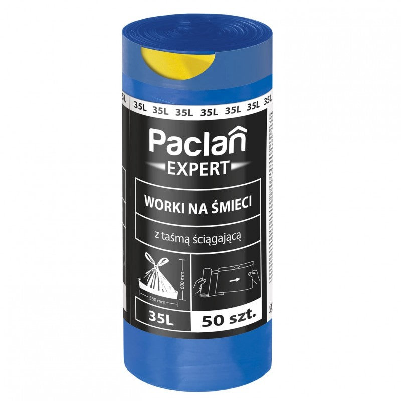 Worki na śmieci z taśmą ściągającą Paclan EXPERT