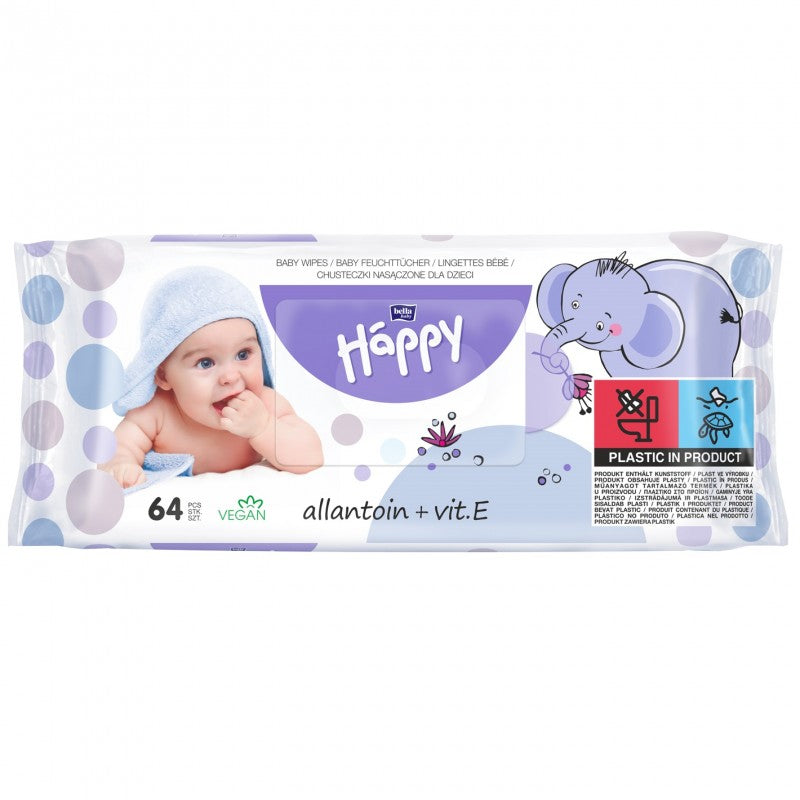 Chusteczki nawilżane Bella Baby Happy, wit. E i alantoina