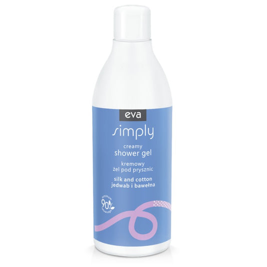 Żel do mycia ciała Eva Simply Jedwab i bawełna 500 ml
