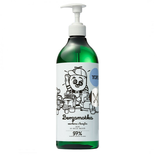 Płyn do mycia naczyń YOPE Bergamotka, werbena i bazylia 750 ml