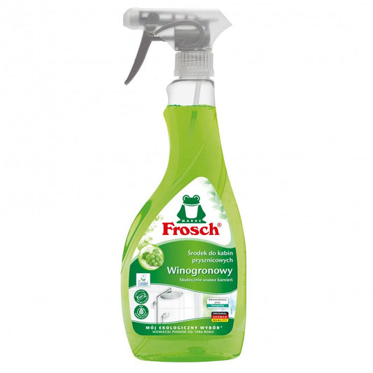 Winogronowy środek czyszczący do kabin prysznicowych Frosch 500 ml