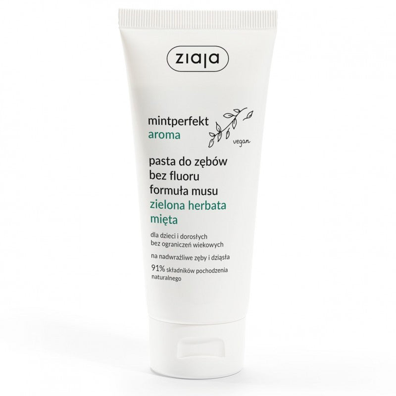Pasta do zębów ZIAJA Mintperfekt Aroma Zielona herbata Mięta 100 ml