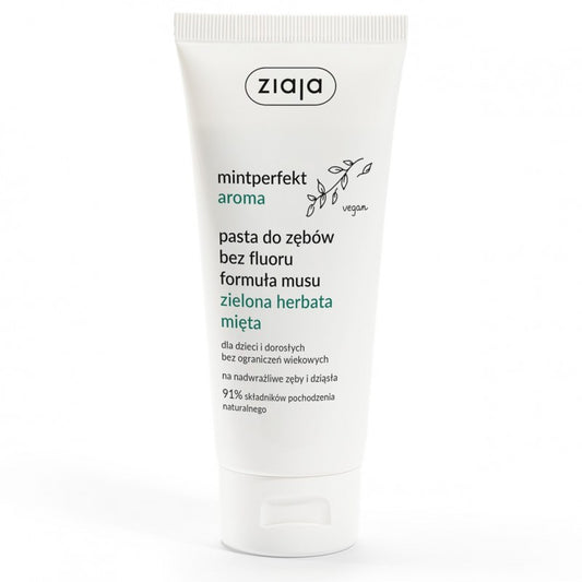 Pasta do zębów ZIAJA Mintperfekt Aroma Zielona herbata Mięta 100 ml
