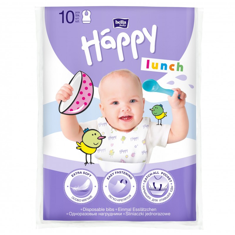 Jednorazowe śliniaki dla dzieci Bella Baby Happy Lunch