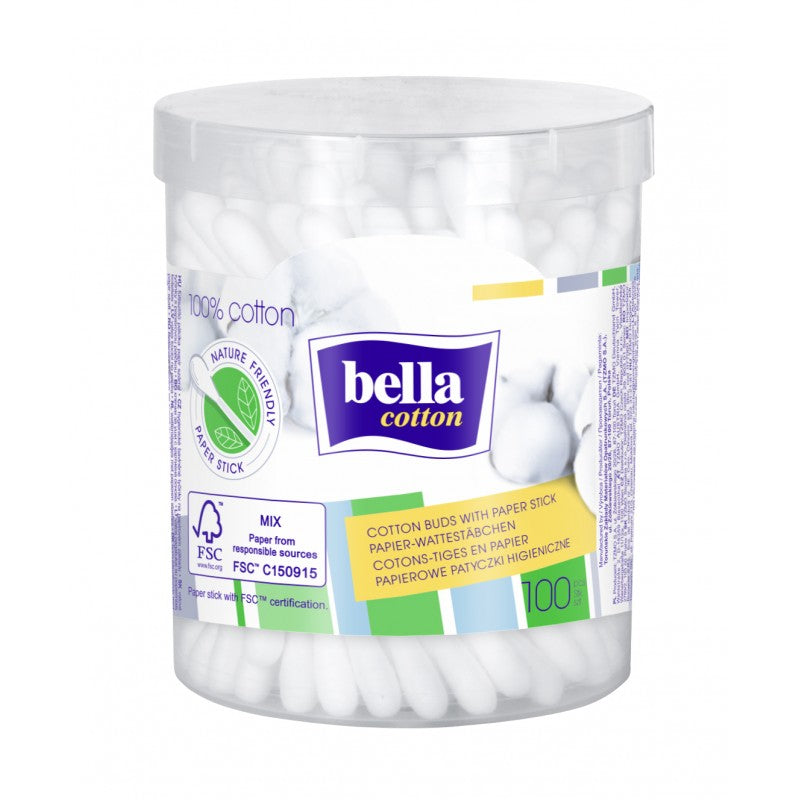 Papierowe patyczki higieniczne Bella Cotton