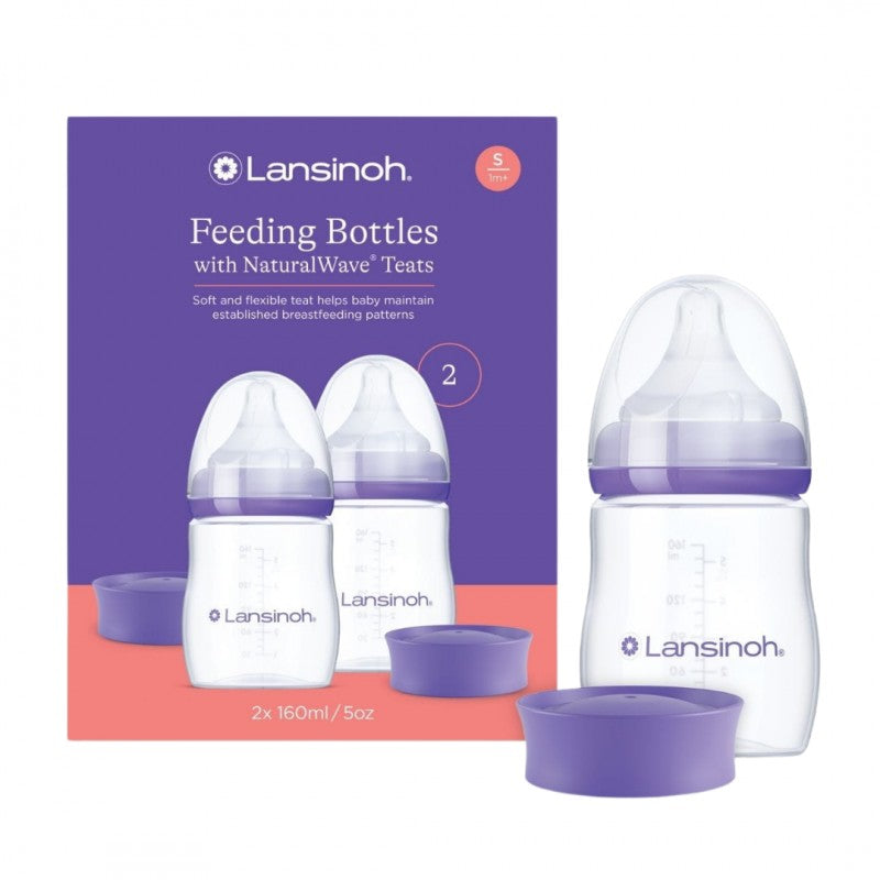 Zestaw 2x Antykolkowa butelka Lansinoh Natural Wave 160 ml