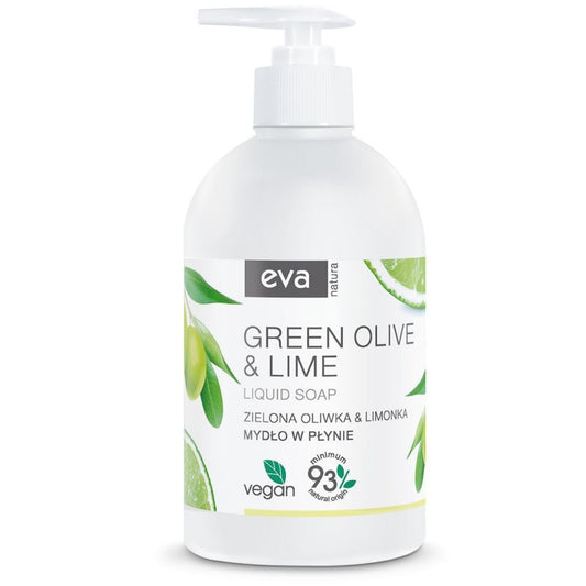 Kremowe mydło w płynie Eva Natura Zielona oliwka i limonka 500 ml