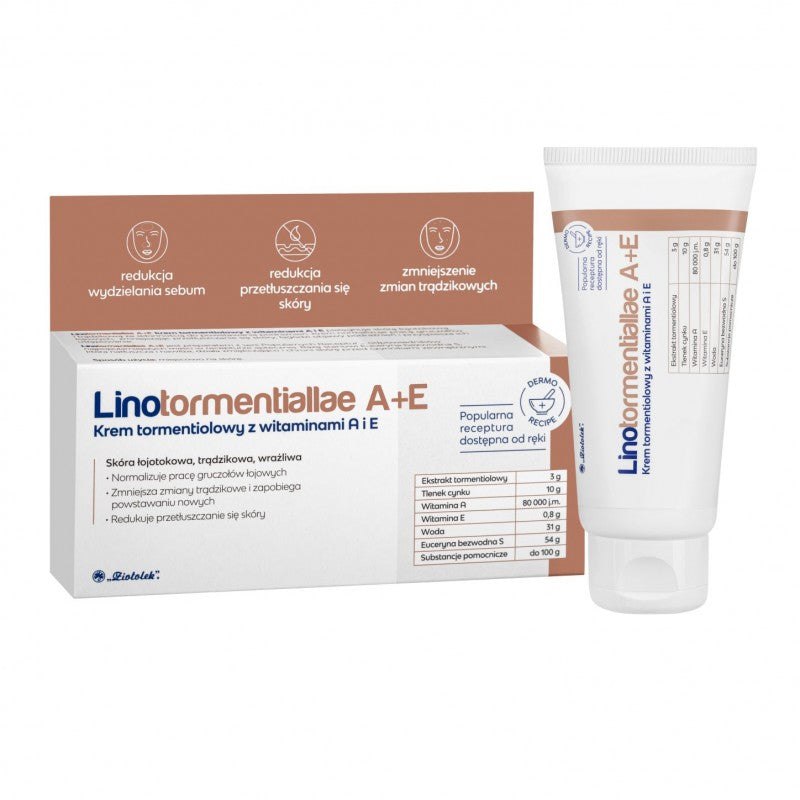 Krem tormentiolowy Ziołolek Linotormentiallae A+E 50 g