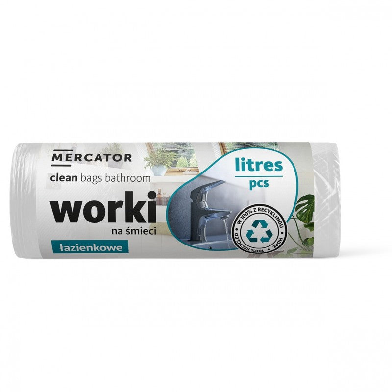 Worki na śmieci łazienkowe Mercator 20 l 40 szt.
