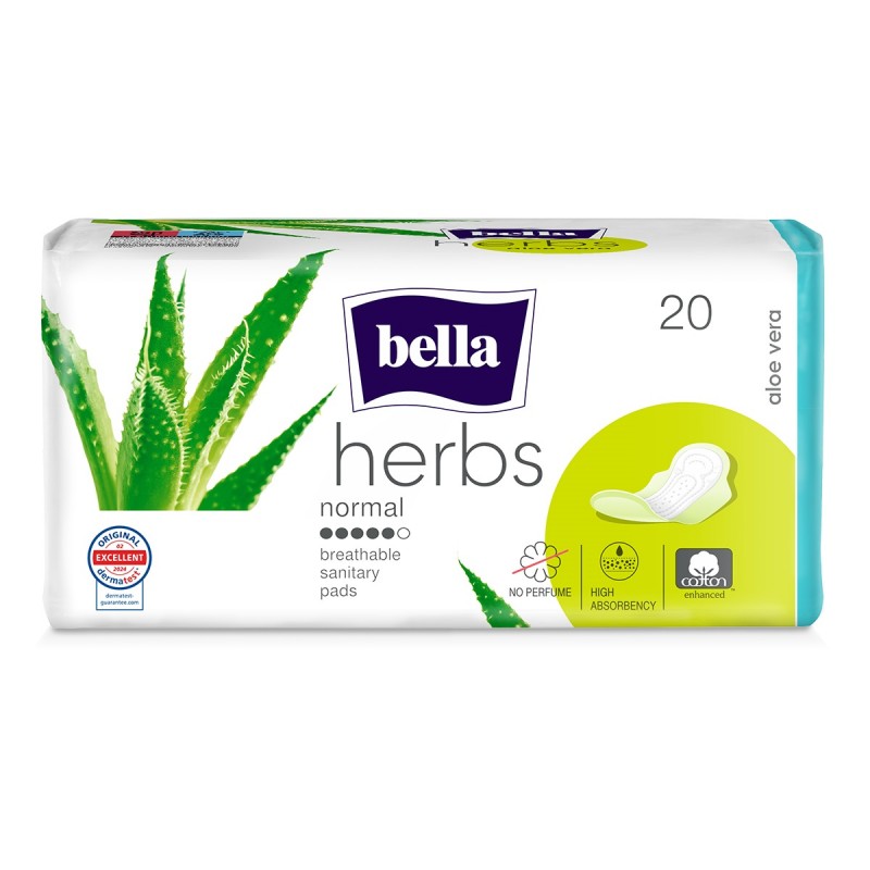 Podpaski higieniczne Bella Herbs z aloesem