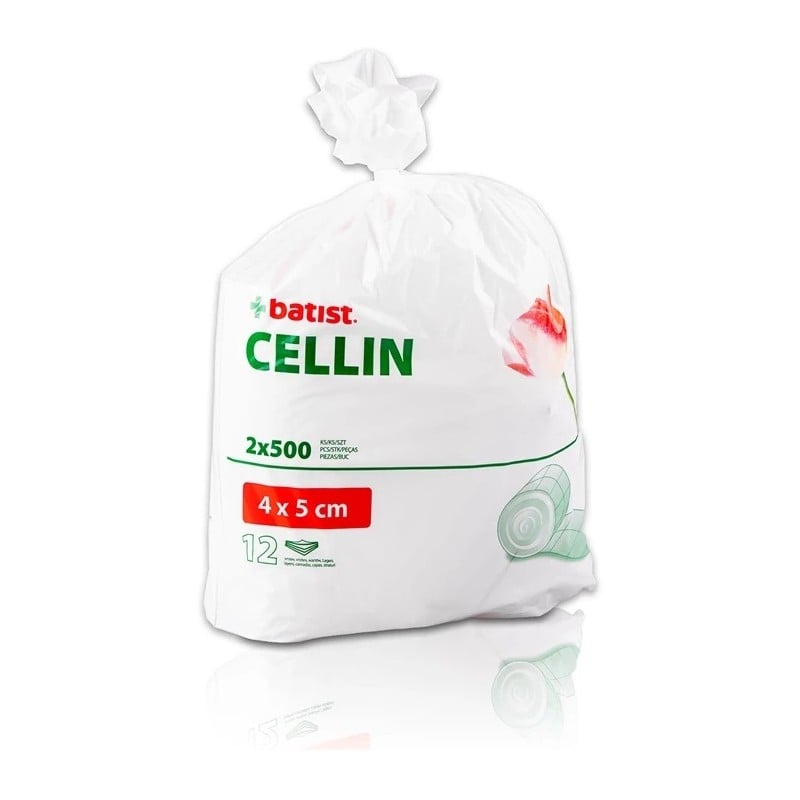 Kompresy z waty celulozowej Batist CELLIN 2 x 500 szt.