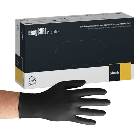 Rękawice nitrylowe czarne Nitrile Black easyCARE 100 szt.