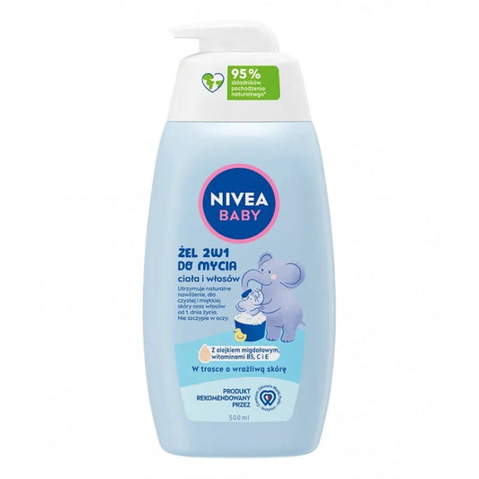 Żel 2w1 do mycia ciała i włosów NIVEA BABY 500 ml
