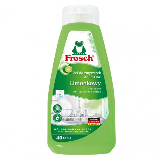 Limonkowy żel do mycia naczyń w zmywarkach Frosch