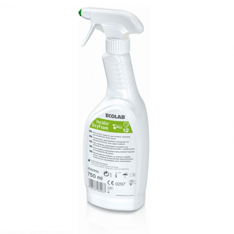 Bezalkoholowy spray do dezynfekcji Ecolab Incidin OxyFoam NG 750 ml